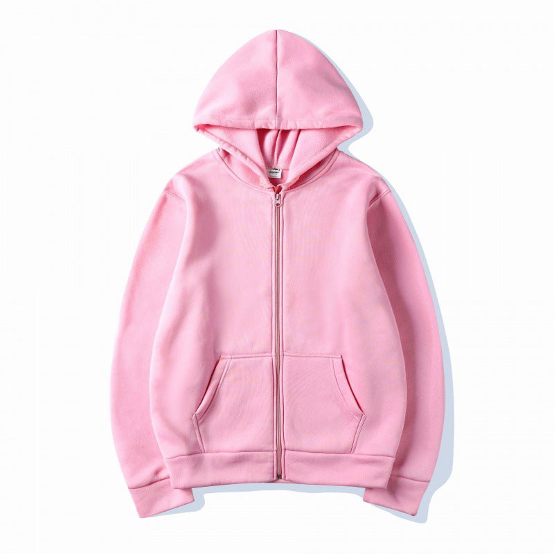 Women's Sporty Hoodie with Full Zip and Pocket