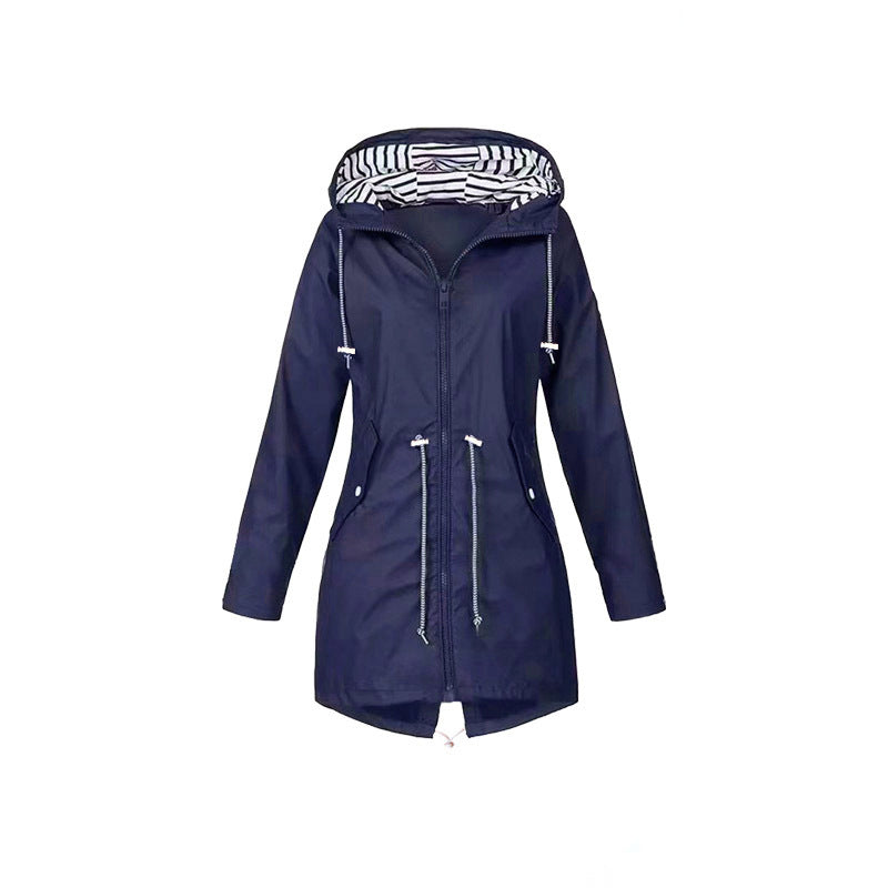 Women's Long Jacket with Hood