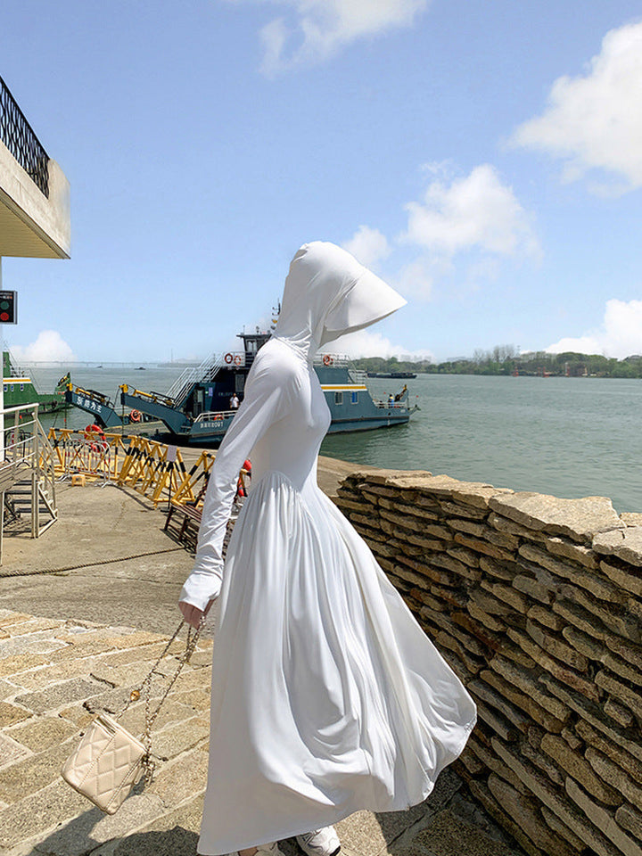 Women's Hooded Dress with Loose Fit