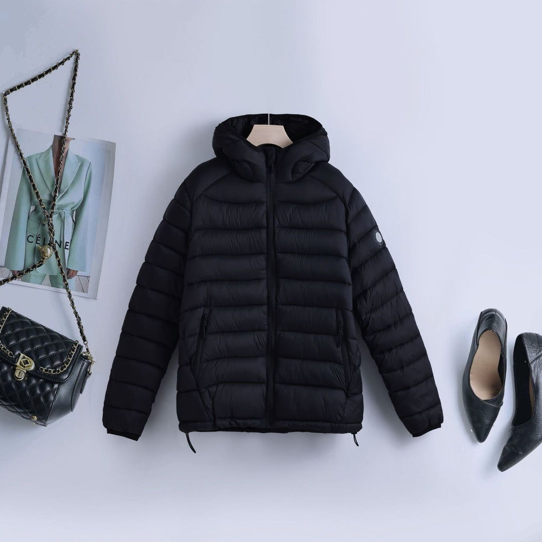 Women's Nano Ultralight Quilted Hooded Jacket with Thermal Insulating Filling and Adjustable Drawstring