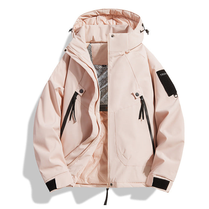 Men's Insulated Hooded Field Jacket with Quilted Thermal Lining, Windproof Shell & Utility Pockets
