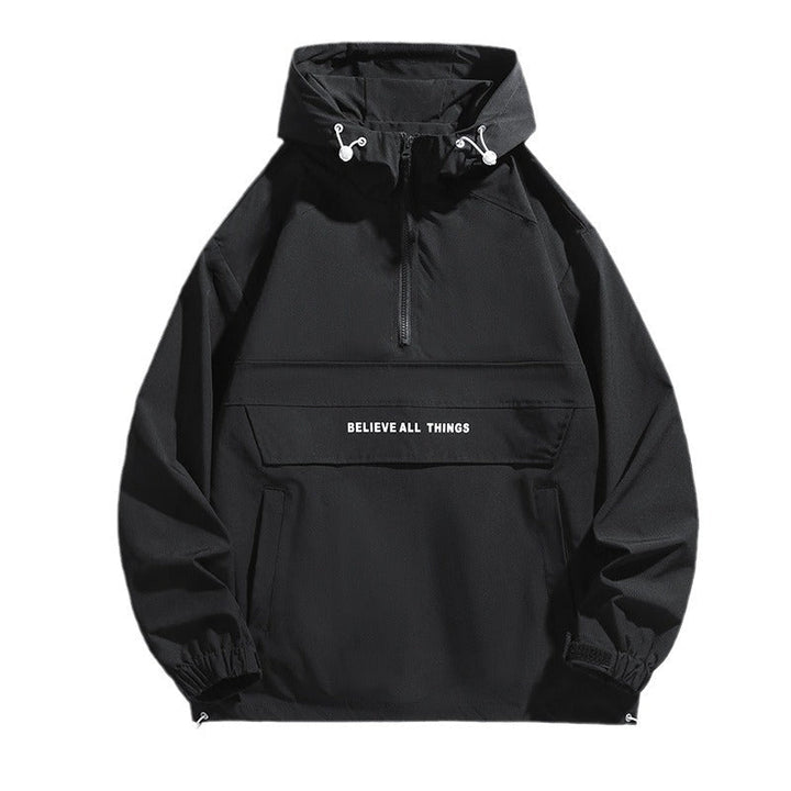 Men's Stylish Outdoor Jacket with High Collar