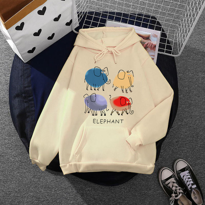 Women's Hoodie with Minimalist Graphic, Loose Oversized Fit and Kangaroo Pocket