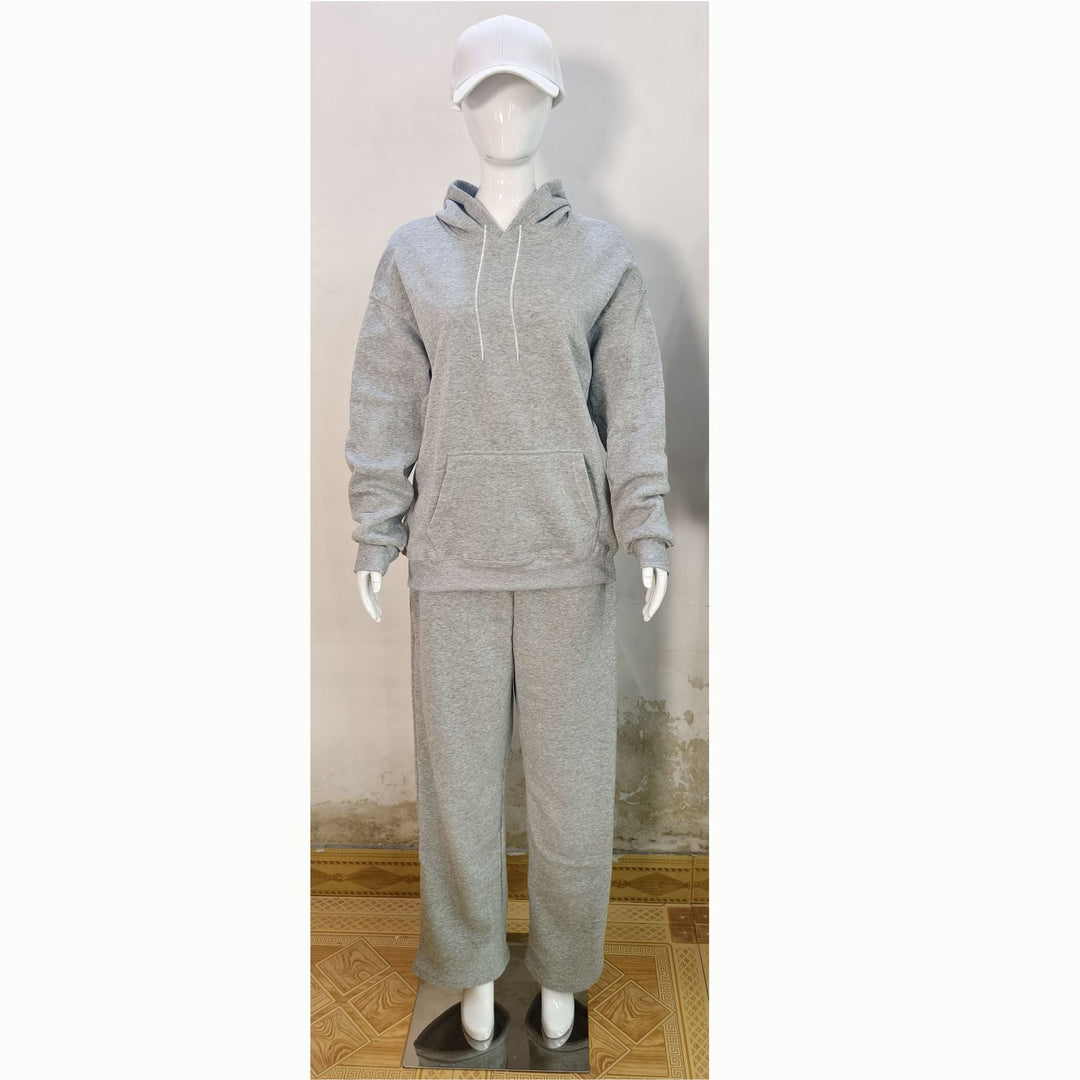 Women's Cozy Oversized Hoodie and Wide Jogger Pants Set