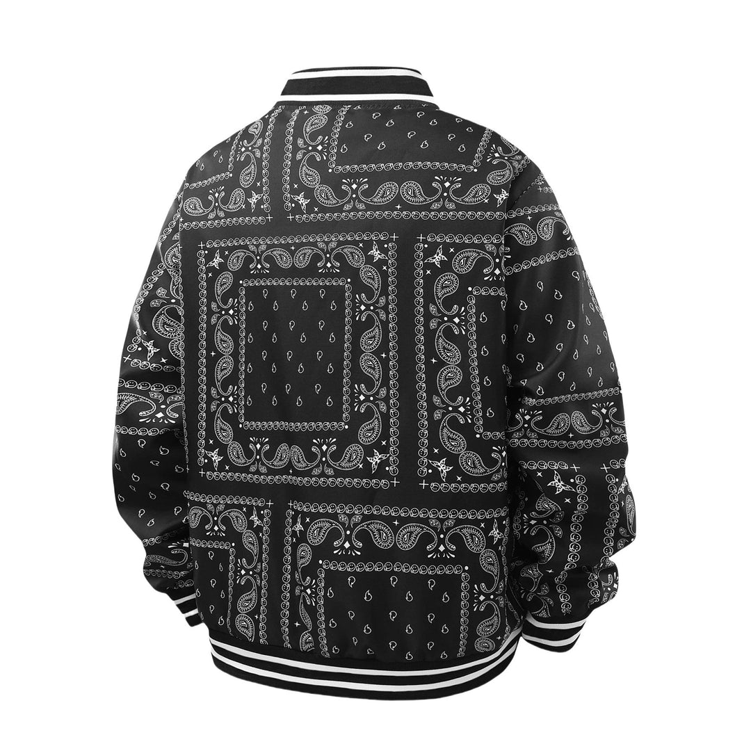 Men's Cool Bomber Jacket with Paisley Pattern