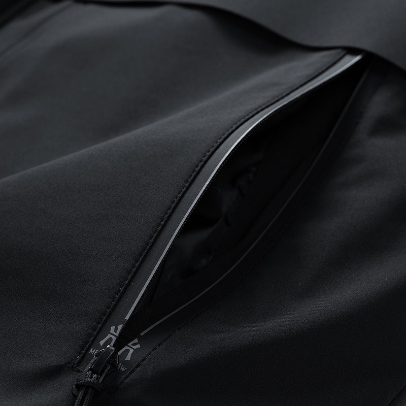 Men's Water-Repellent Winter Parka with Thermo-Reflective Quilted Lining and Hood