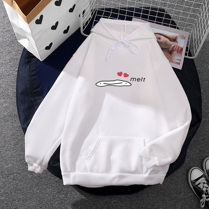 Women's Hoodie with Minimalist Graphic, Loose Oversized Fit and Kangaroo Pocket