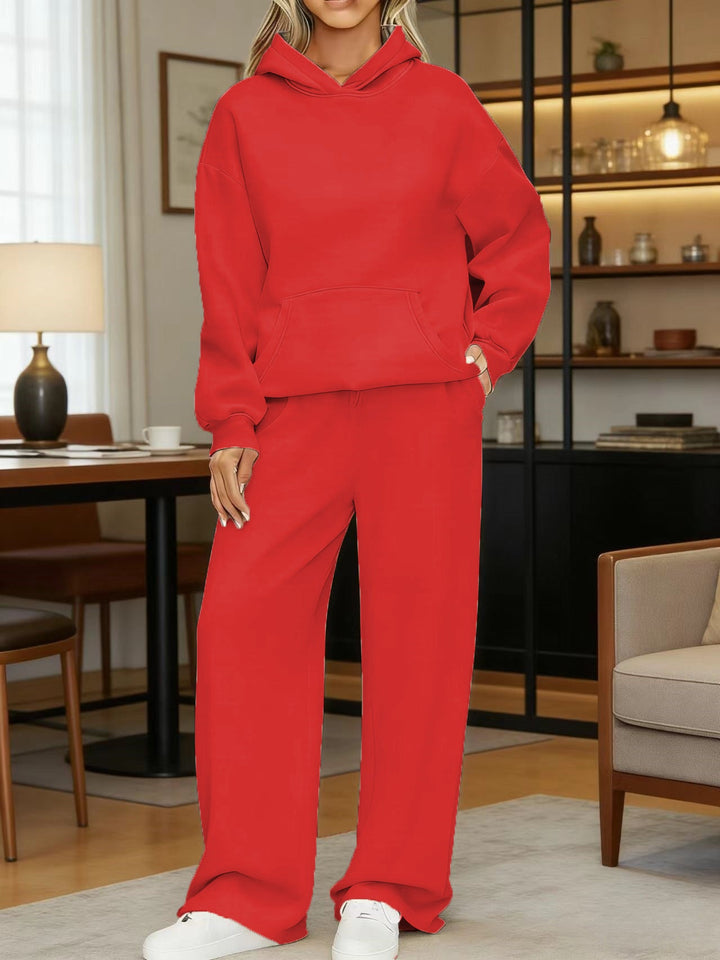 Women's Cozy Oversized Hoodie and Wide Jogger Pants Set
