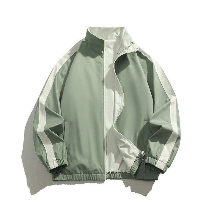 Men's Sporty Transitional Jacket with High Collar
