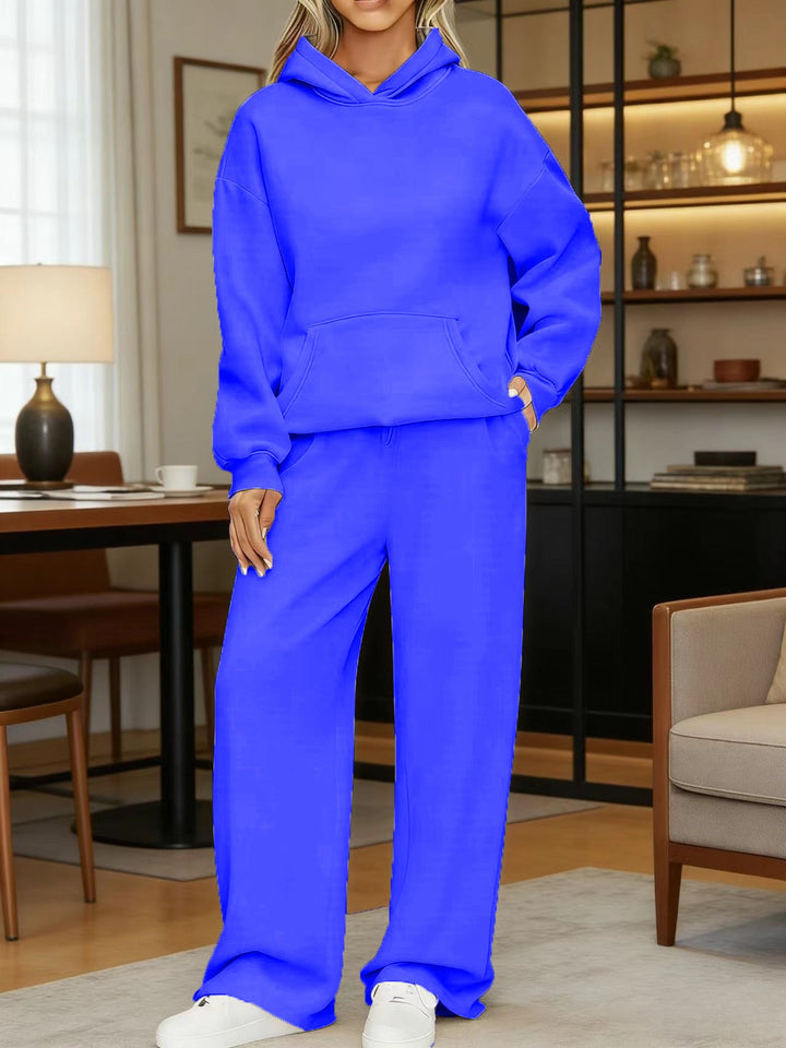 Women's Cozy Oversized Hoodie and Wide Jogger Pants Set