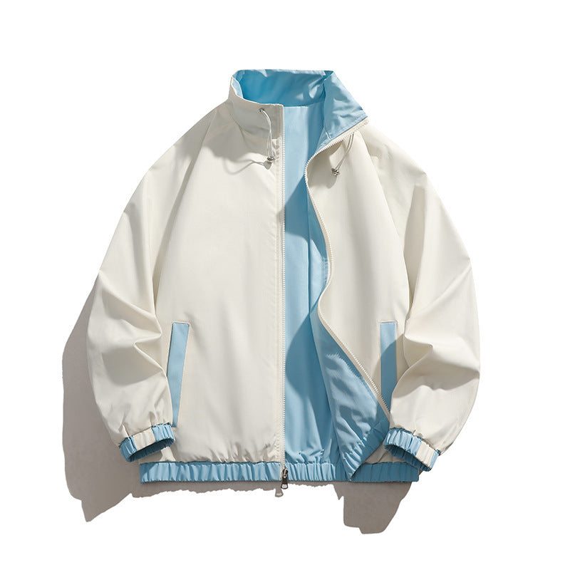 Men's Sporty Transitional Jacket with High Collar