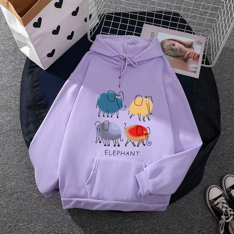 Women's Hoodie with Minimalist Graphic, Loose Oversized Fit and Kangaroo Pocket