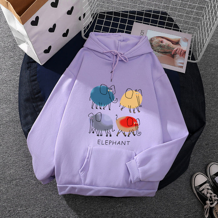 Women's Hoodie with Minimalist Graphic, Loose Oversized Fit and Kangaroo Pocket