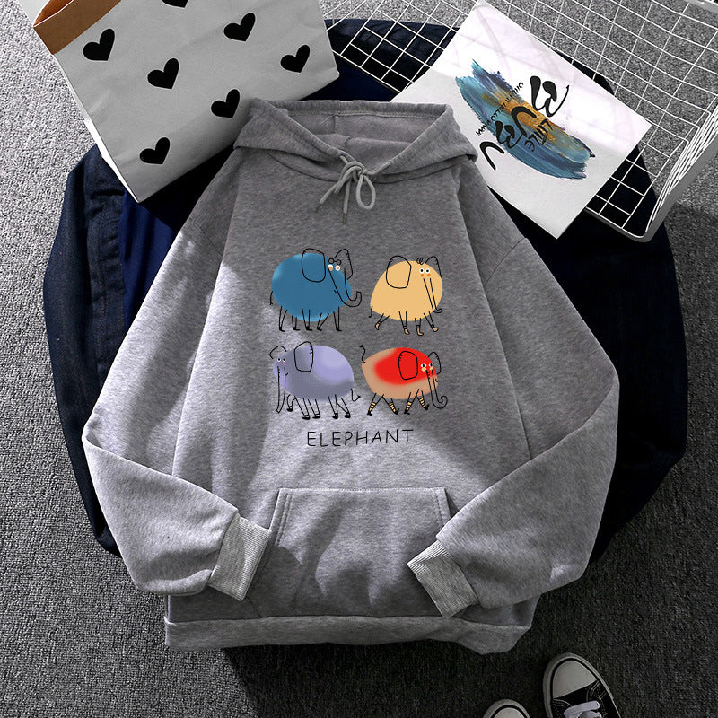Women's Hoodie with Minimalist Graphic, Loose Oversized Fit and Kangaroo Pocket