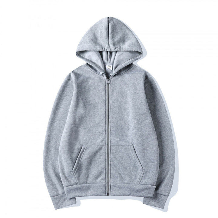 Women's Sporty Hoodie with Full Zip and Pocket