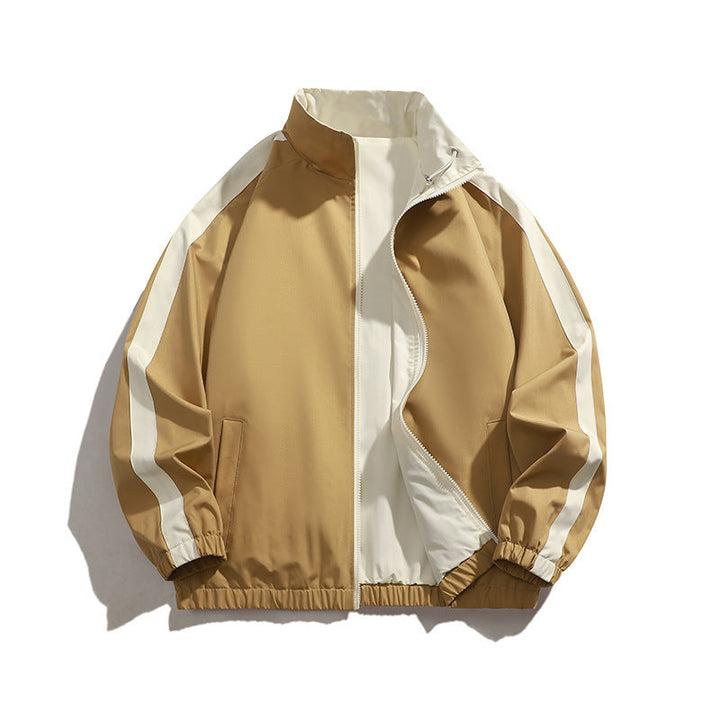Men's Sporty Transitional Jacket with High Collar