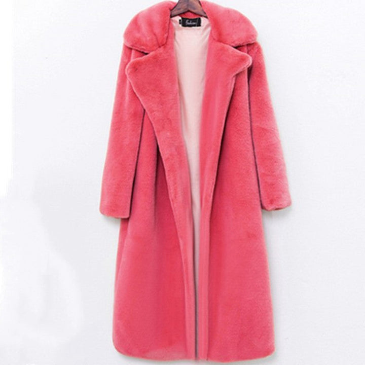 Women's Long-Haired Coat in Luxurious Teddy Style