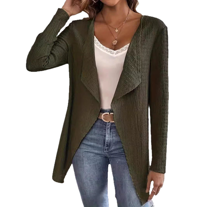 Women's Waterfall Blazer made of Crinkle Structure, Lightweight and Open