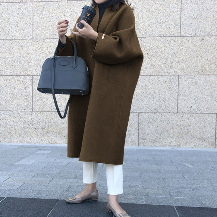 Elegant Long Wool Coat Women