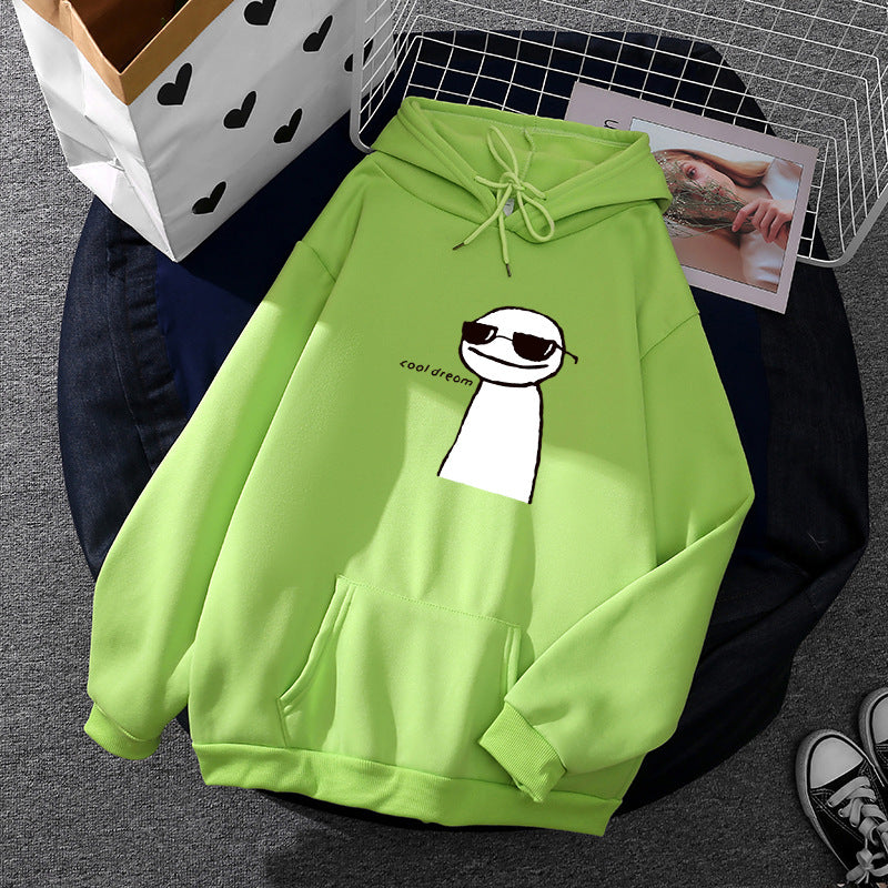 Women's Hoodie with Minimalist Graphic, Loose Oversized Fit and Kangaroo Pocket