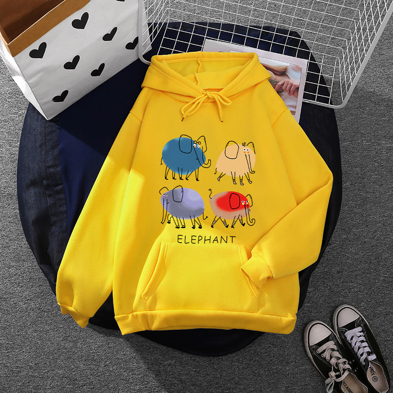 Women's Hoodie with Minimalist Graphic, Loose Oversized Fit and Kangaroo Pocket