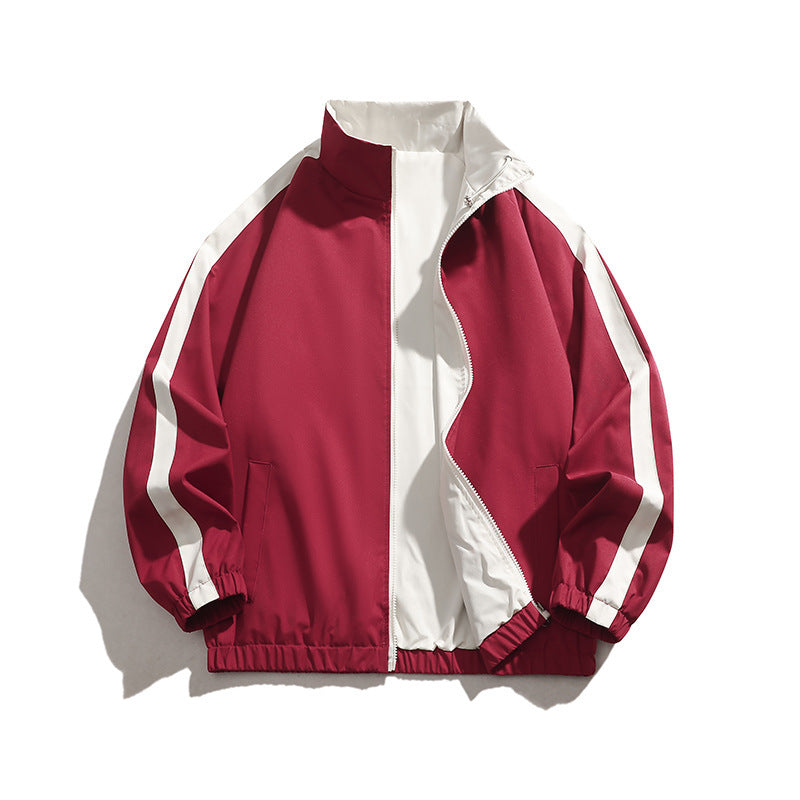 Men's Sporty Transitional Jacket with High Collar