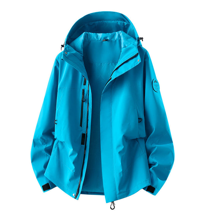 Women's Technical Three-layer Softshell Rain Jacket with Taped Seams and Multifunctional Pockets