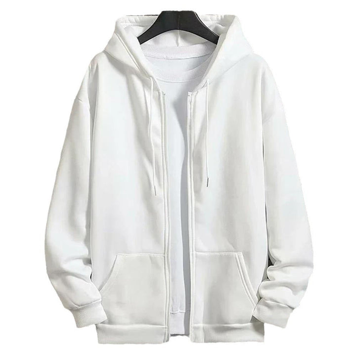 Unisex Zip-Hoodie with Concealed Zipper, Minimalist Silhouette and Brushed Inner Lining