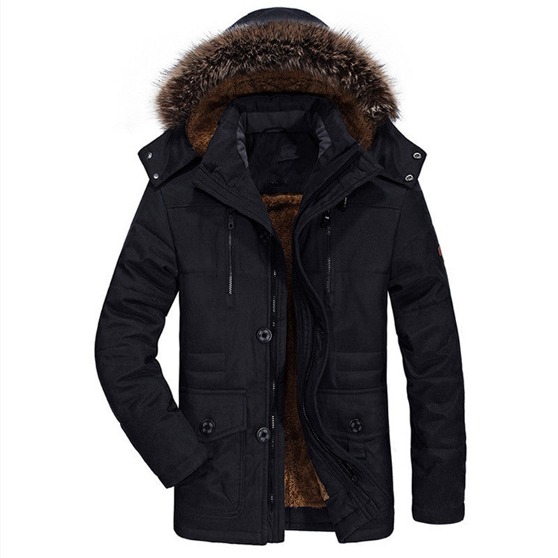 Men's Winter Parka with Fleece Lining