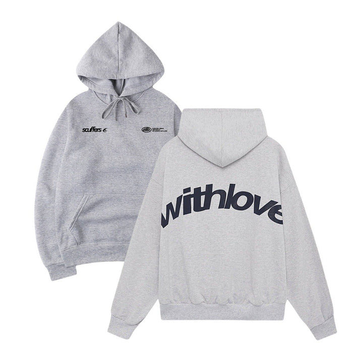 Unisex Oversized Hoodie with Large Back Print, Kangaroo Pocket and Ribbed Cuffs