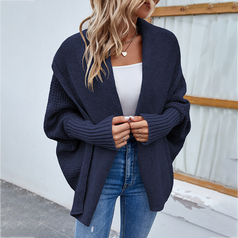Women Long Cashmere Cardigan with Long Sleeves