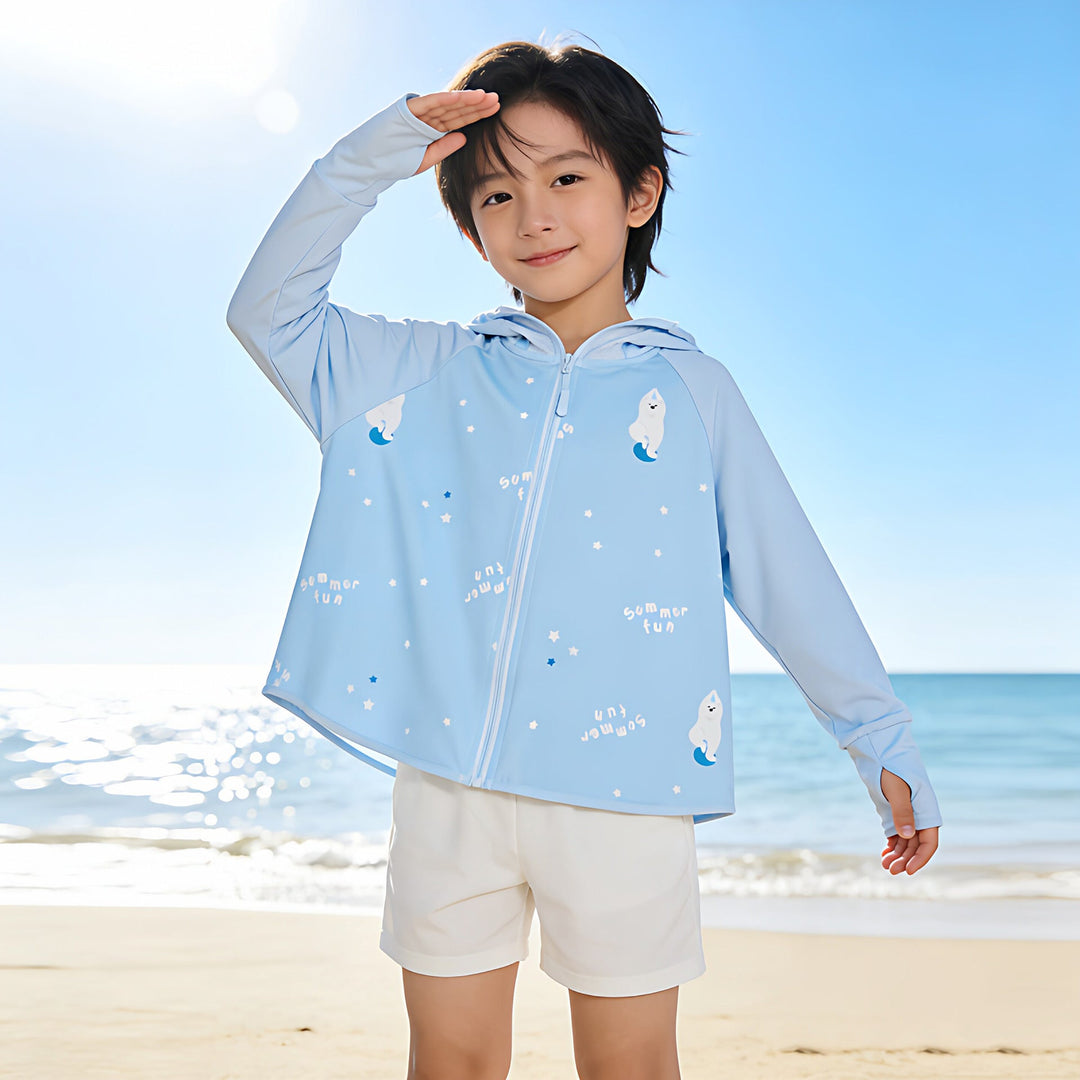 Women's Lightweight UV Protection Hoodie with Integrated Face Mask and Thumb Hole