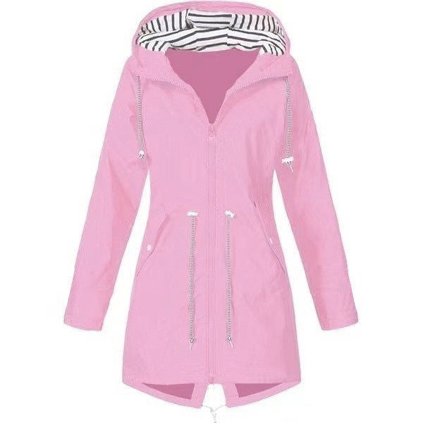 Women's Long Jacket with Hood