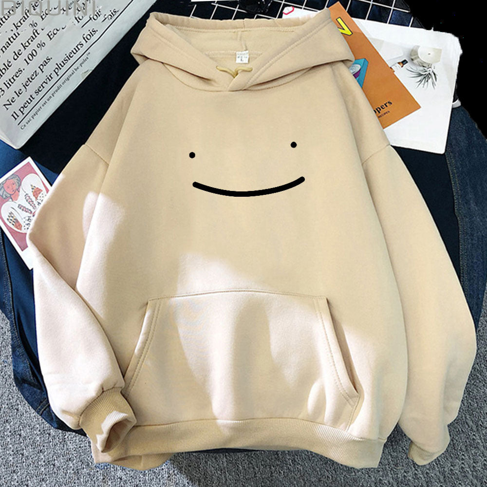 Unisex Oversized Hoodie with Minimalist Front Print and Kangaroo Pocket