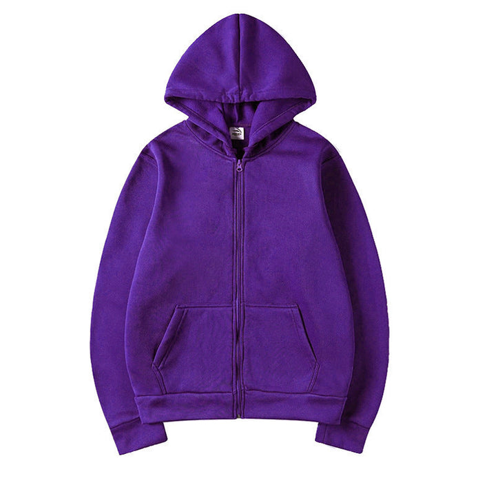 Women's Sporty Hoodie with Full Zip and Pocket