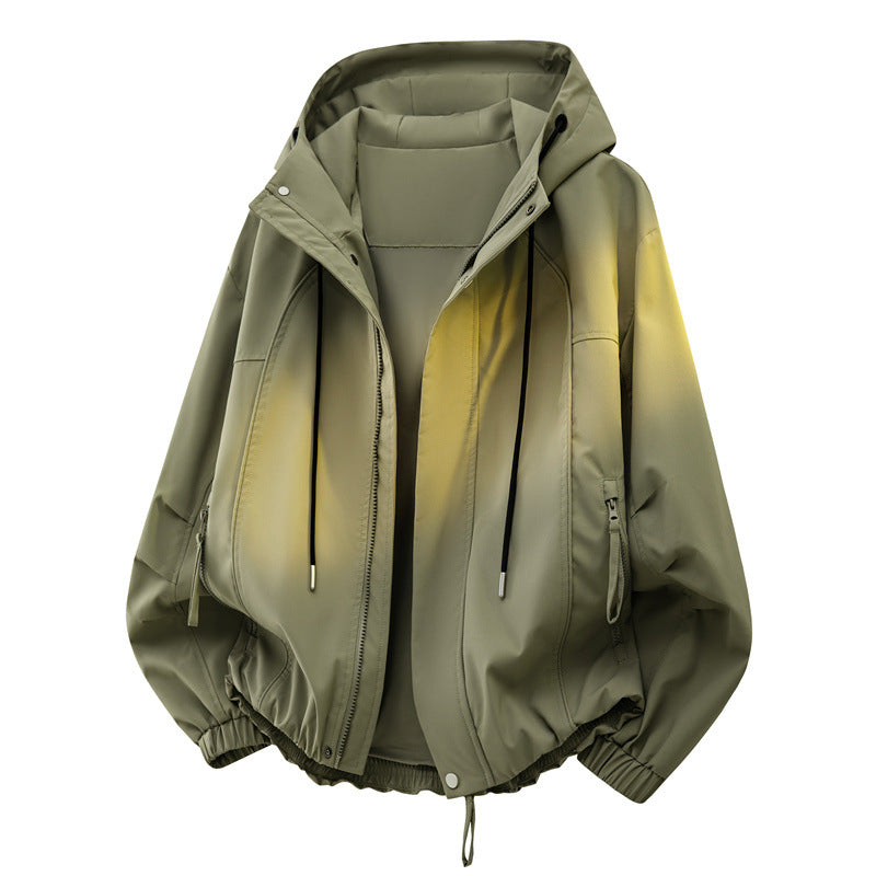 Men's Urban Tech Hoodie with Weatherproof Membrane, Concealed Zipper & Elastic Hem