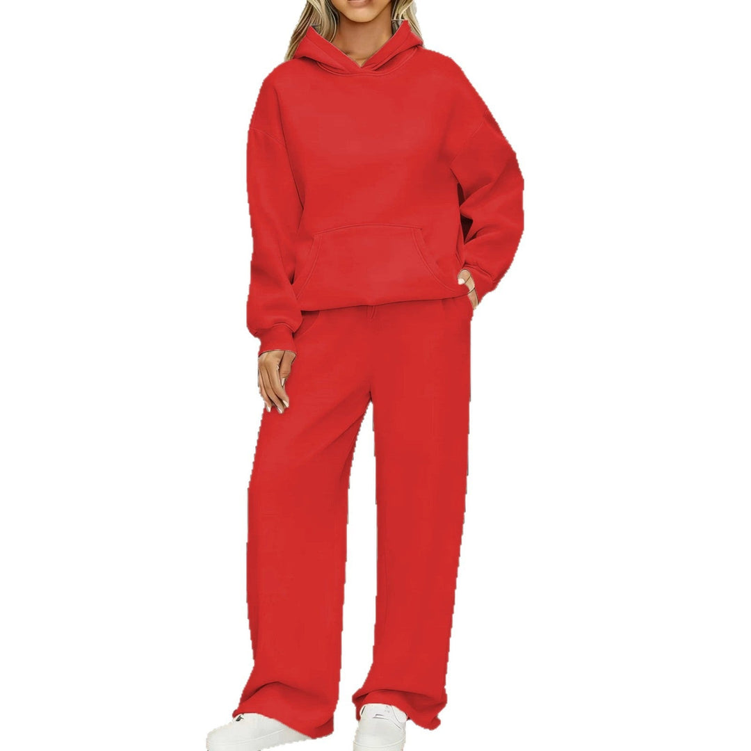 Women's Cozy Oversized Hoodie and Wide Jogger Pants Set