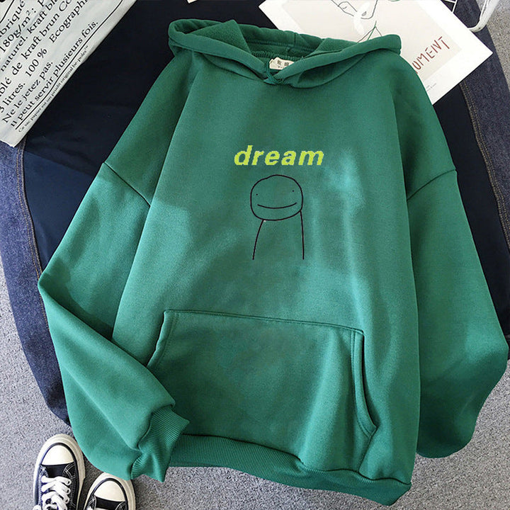 Unisex Oversized Hoodie with Minimalist Front Print and Kangaroo Pocket