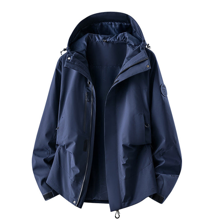 Women's Technical Three-layer Softshell Rain Jacket with Taped Seams and Multifunctional Pockets