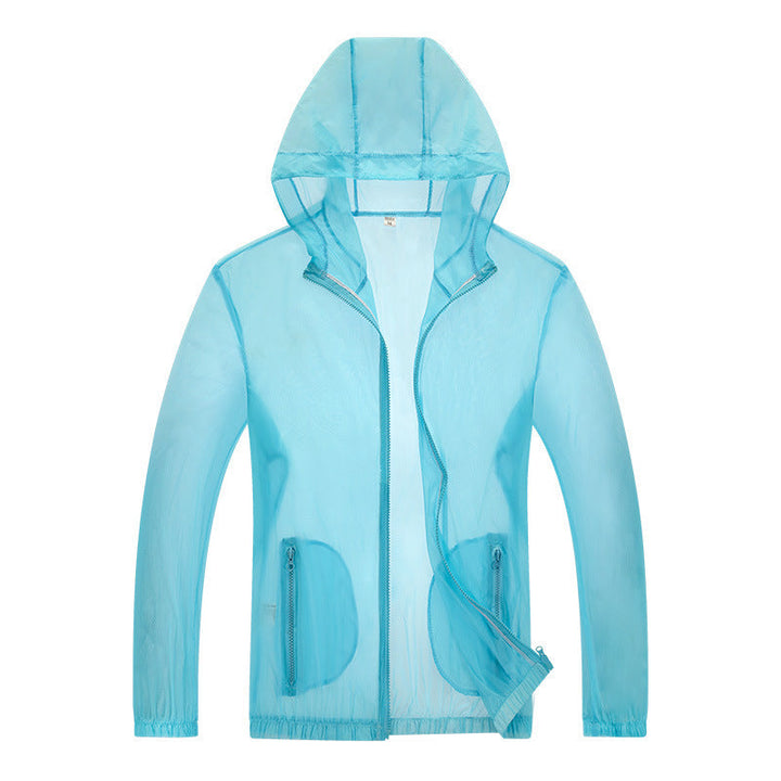 Men's Ultralight Rain Jacket with Adjustable Hood Area and Reflective Elements