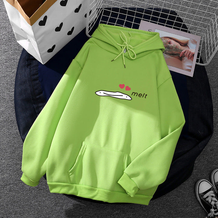 Women's Hoodie with Minimalist Graphic, Loose Oversized Fit and Kangaroo Pocket