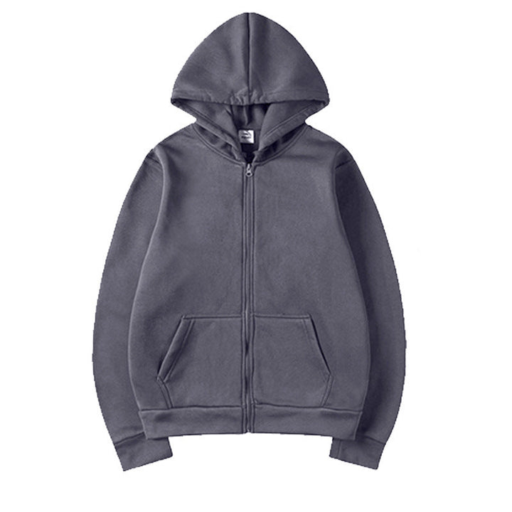 Women's Sporty Hoodie with Full Zip and Pocket