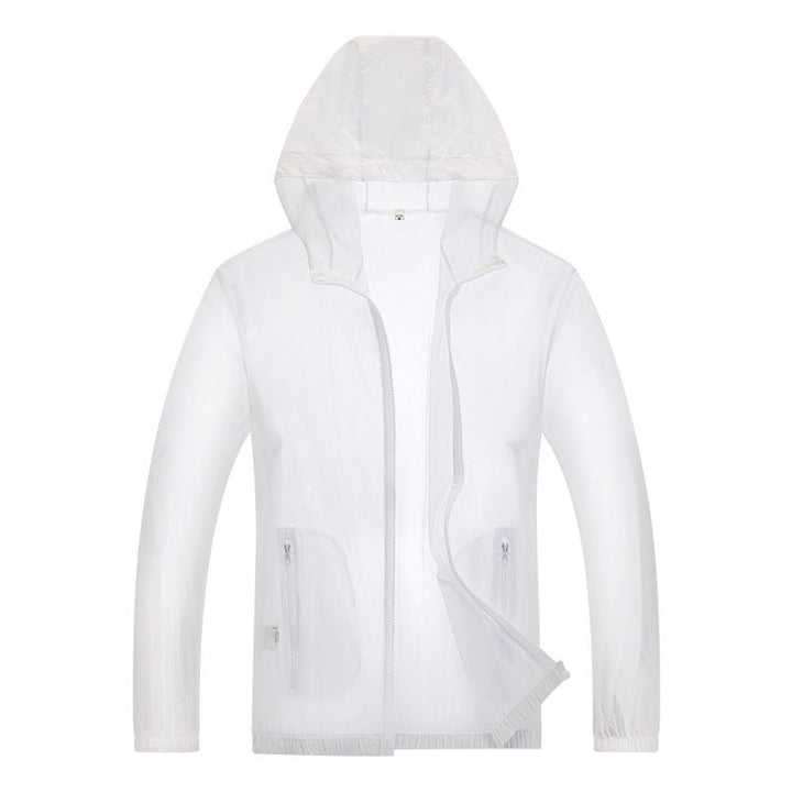Men's Ultralight Rain Jacket with Adjustable Hood Area and Reflective Elements