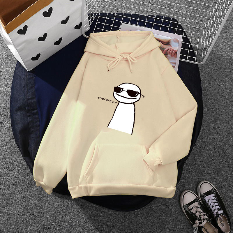 Women's Hoodie with Minimalist Graphic, Loose Oversized Fit and Kangaroo Pocket