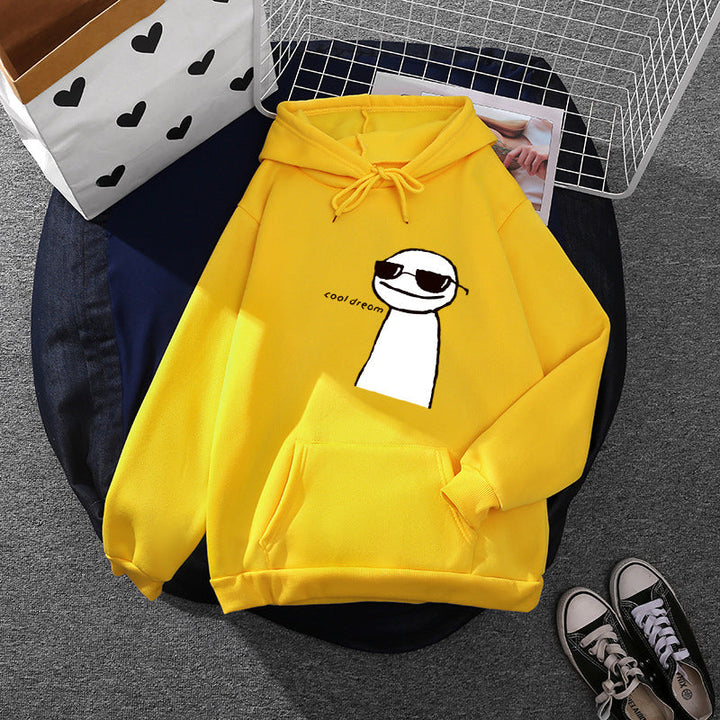 Women's Hoodie with Minimalist Graphic, Loose Oversized Fit and Kangaroo Pocket