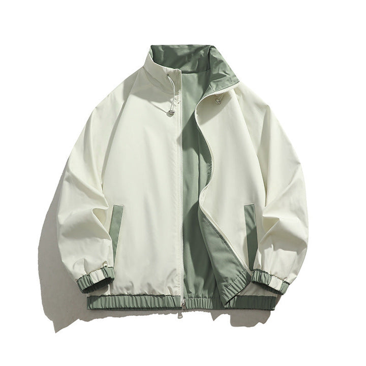 Men's Sporty Transitional Jacket with High Collar