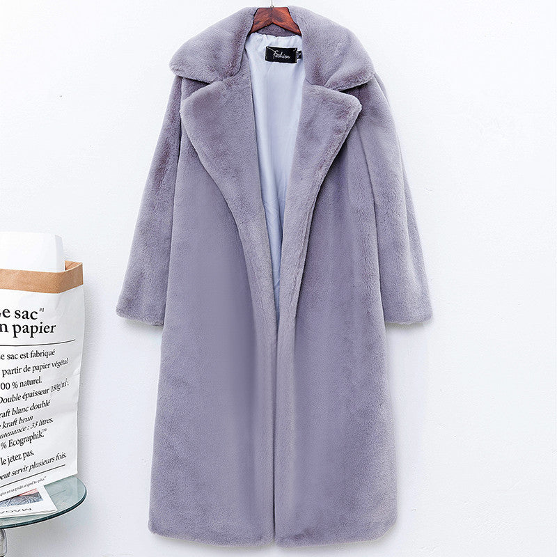 Women's Long-Haired Coat in Luxurious Teddy Style