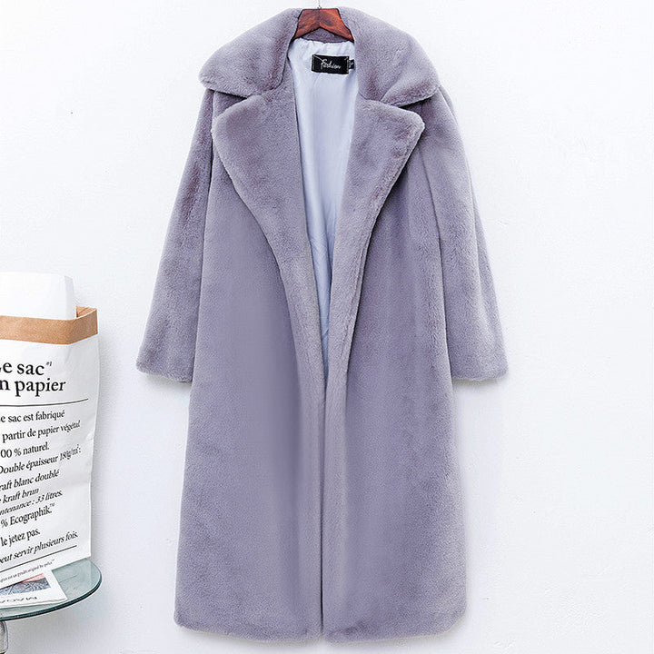 Women's Long-Haired Coat in Luxurious Teddy Style
