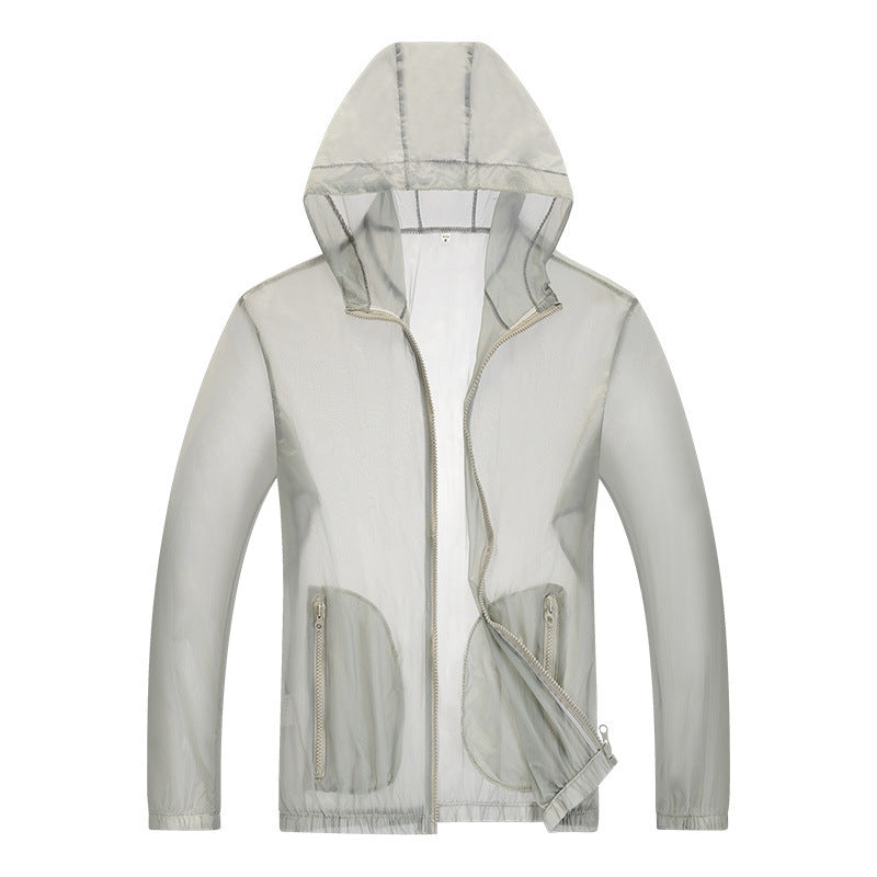 Men's Ultralight Rain Jacket with Adjustable Hood Area and Reflective Elements