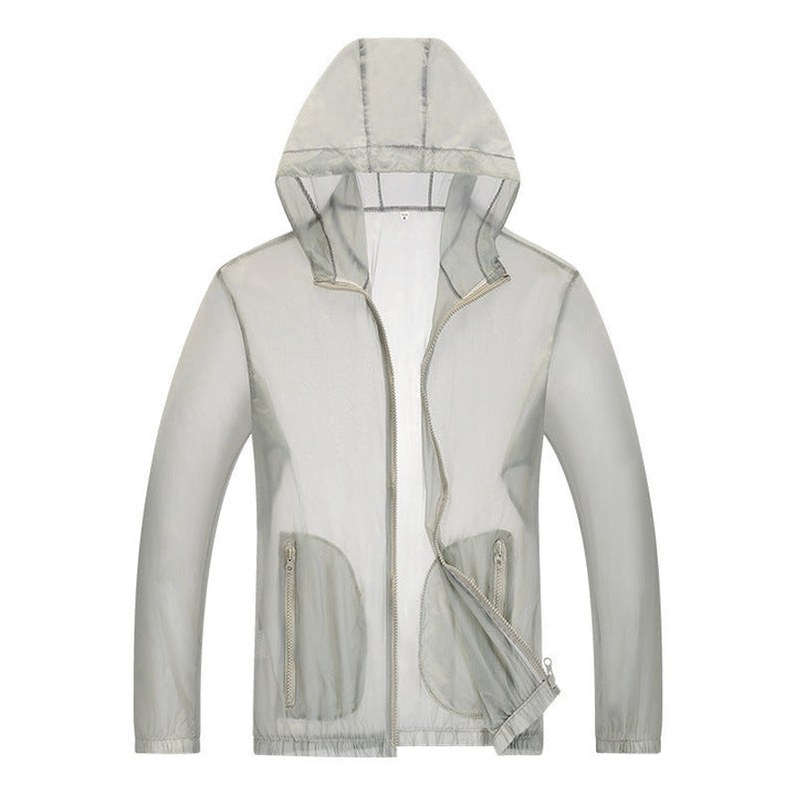 Men's Ultralight Rain Jacket with Adjustable Hood Area and Reflective Elements